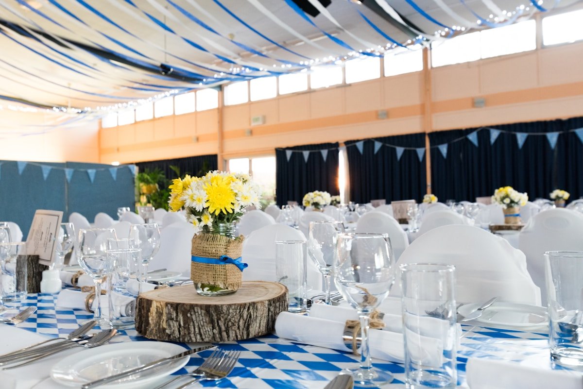 Luxury gala dinner floral centrepiece arrangement